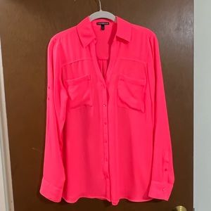 Express Portofino Original Fit Size Medium coral